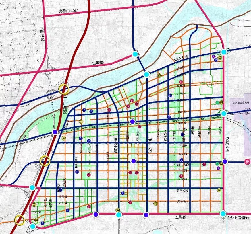 通过开拓大桥,龙门北桥,新街大桥等直接与环线相连,通达洛阳各城区