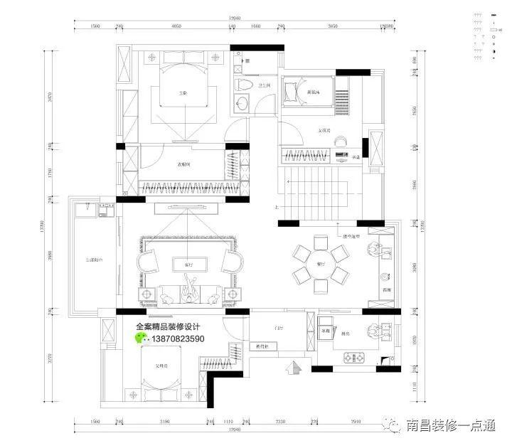 保利中航城200平顶楼复式做新中式风格效果好不好?刚出炉速看