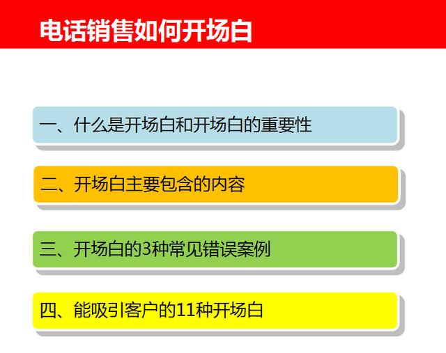 电销话术开场白