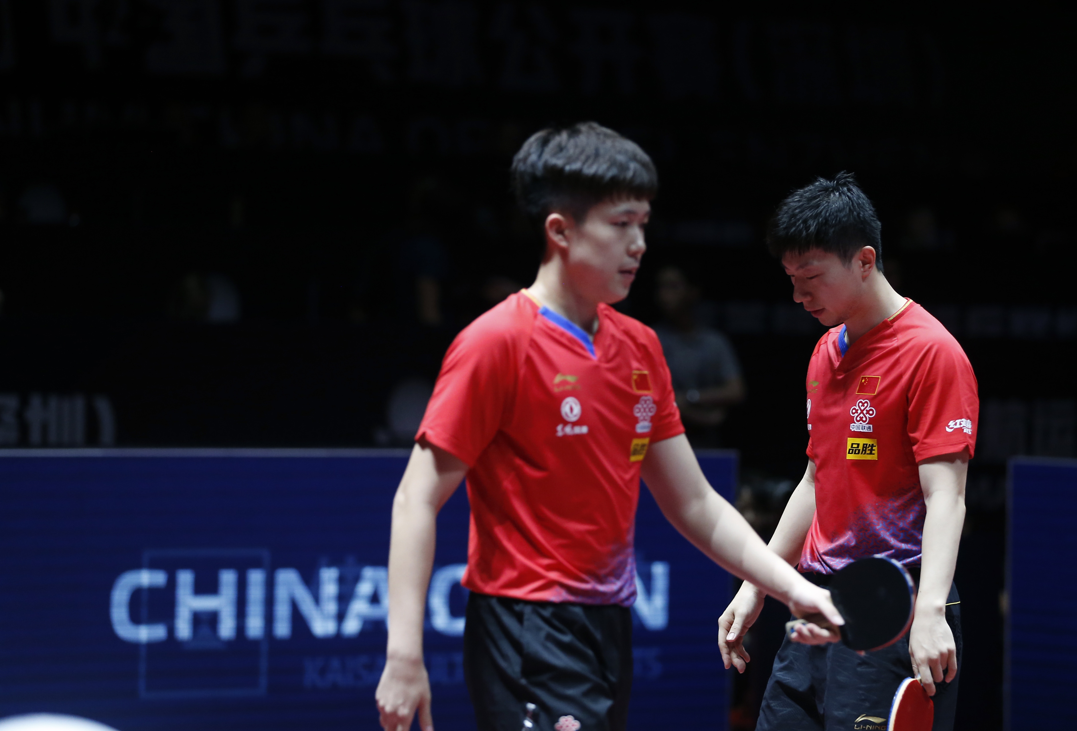 乒乓球——中国公开赛:马龙/王楚钦获男双亚军