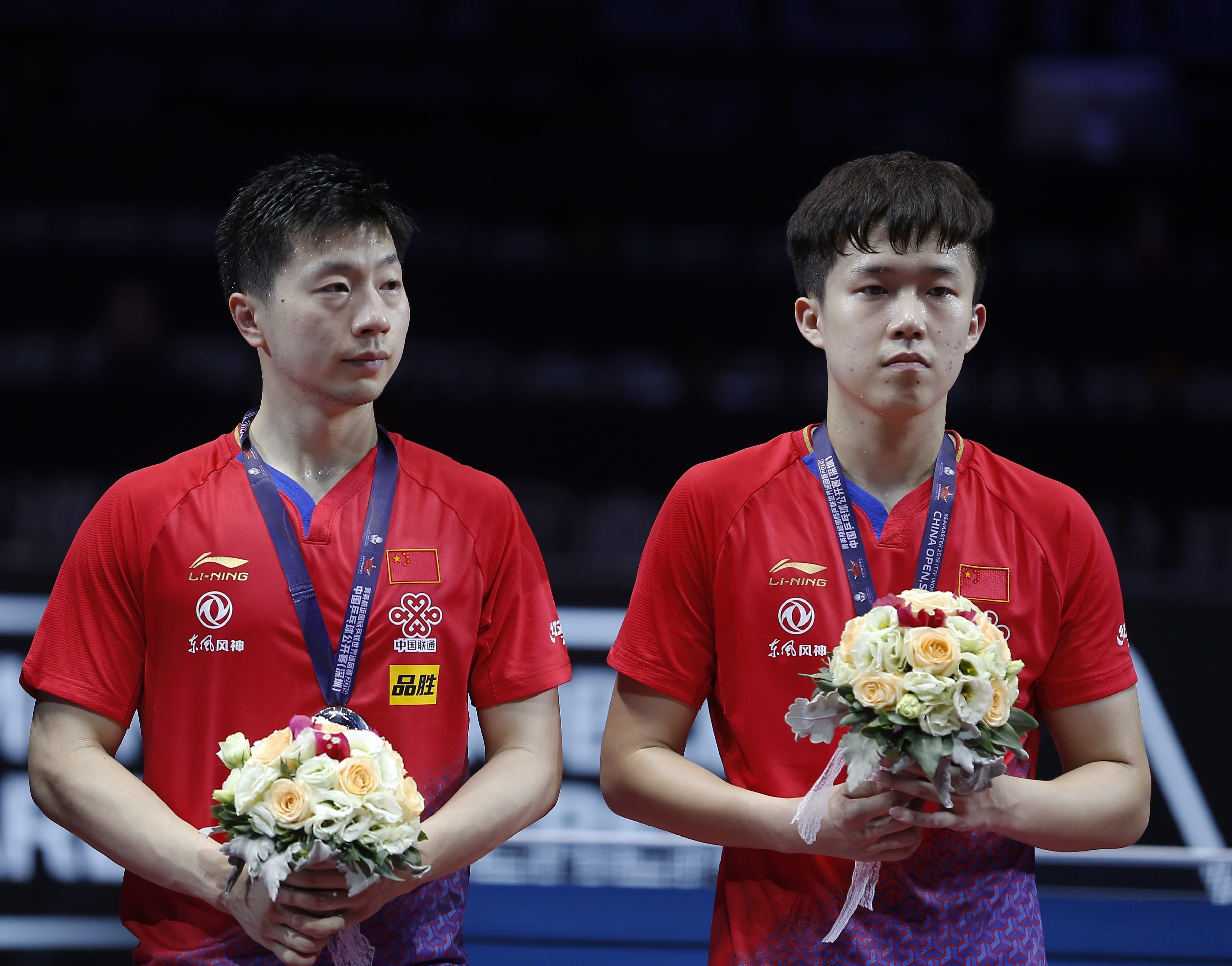 乒乓球——中国公开赛:马龙/王楚钦获男双亚军