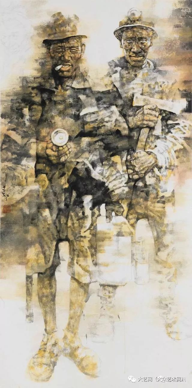 1994年,作品《牧归图》参加"大陆著名艺术家作品展"并被台湾省立美术