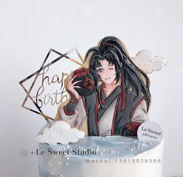 魔道祖师版生日蛋糕,怪不得汪叽对羡羡念念不忘,腰身太迷人!