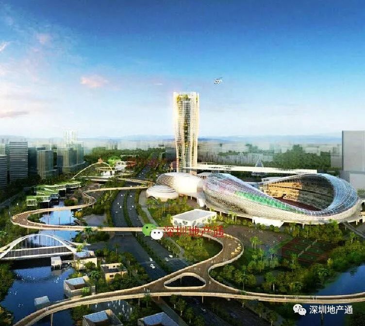 龙华的体育中心,是"深圳湾春茧"的一半那么大