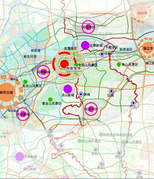 2035)》规划 规划中提出宝华处于南京都市圈核心圈层,是镇江和句容