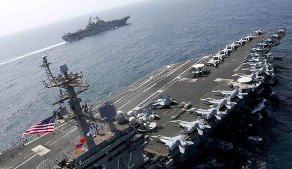 美國航母戰鬥群集結阿拉伯海，再次針對伊朗練習訓練「仿照報復打擊」 國際 第1張