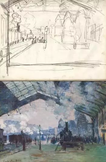 艺术大师的草稿比正稿画作还好看