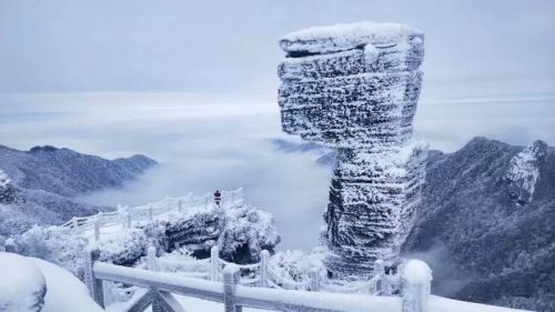 梵净山雪景 图源/铜仁广播电视台