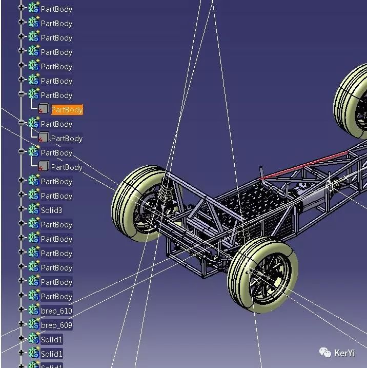 koltis xfr电动汽车底盘模型3d图纸 stp格式 汽车底盘