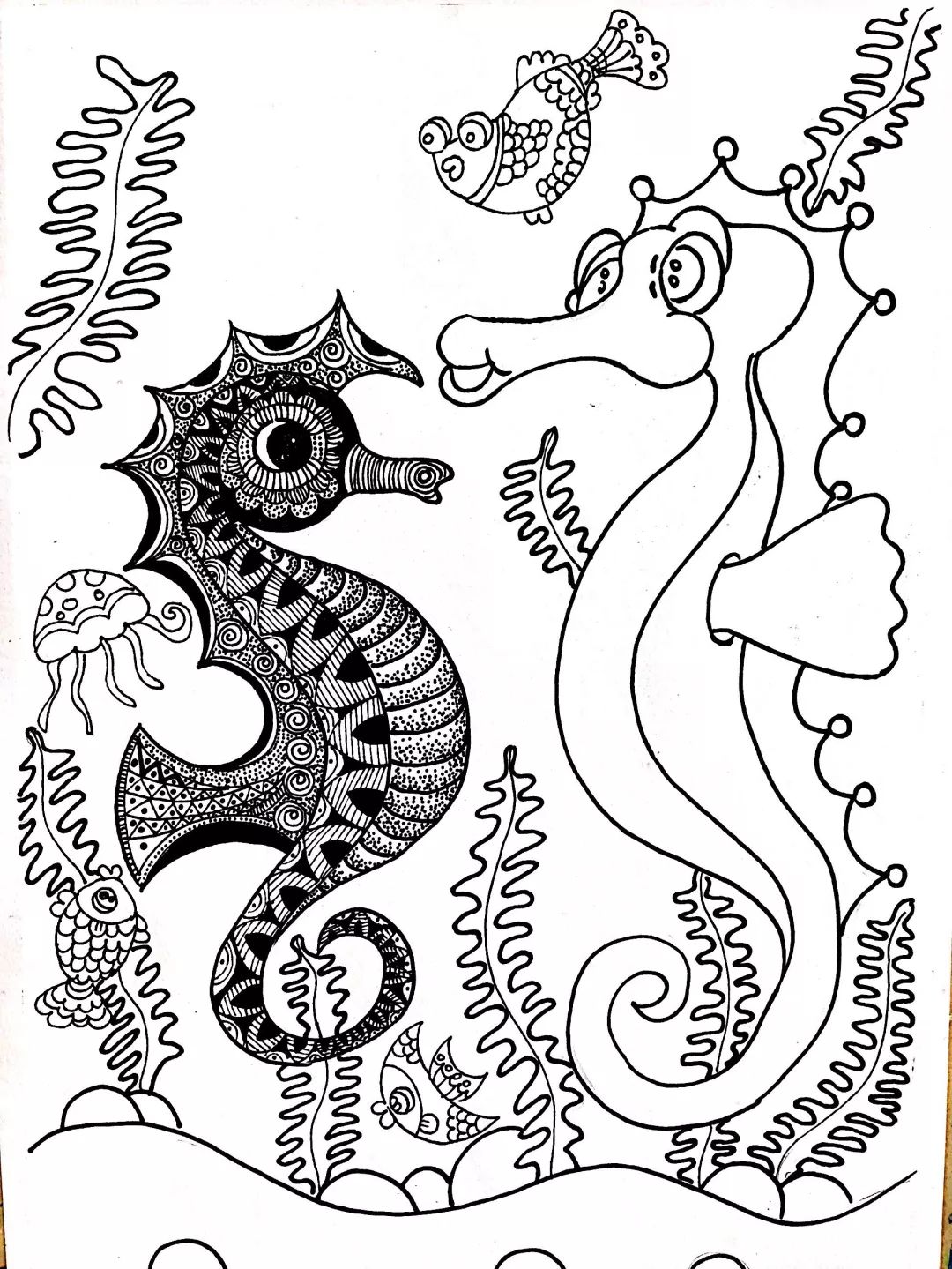 课程分享 | 儿童画这样画,好看一百倍!_海马