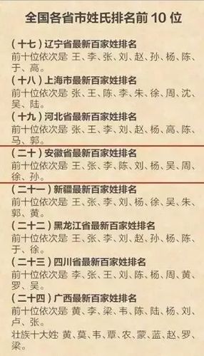 第六次全国人口普查姓氏前十名_2021人口普查姓氏排名(3)