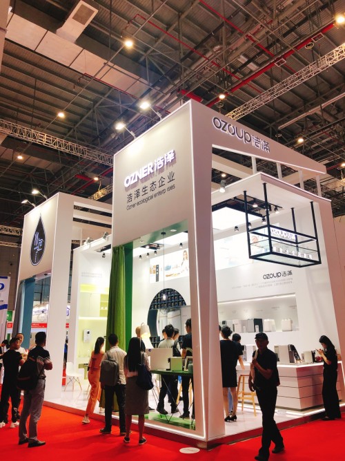 OZOUP浩满展出全线家用净水机，成为上海国际水展的热点 