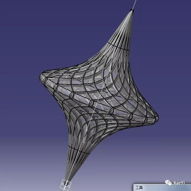 异型结构模型3d图纸catia设计附stp格式异型结构三维建模