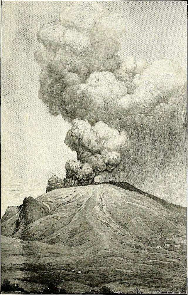 雷 火山