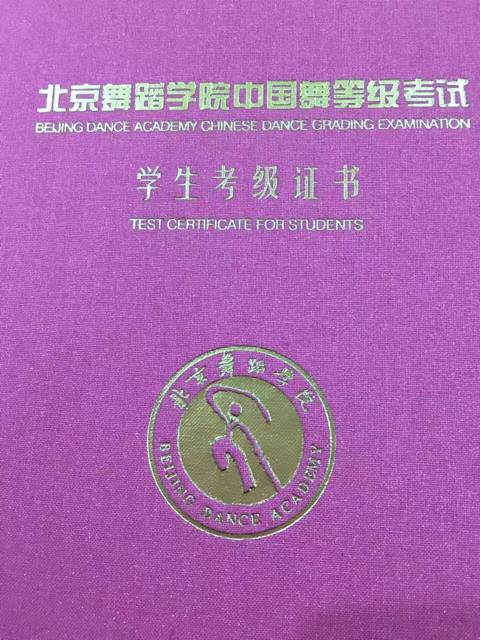 那就是拥有含金量高的证书来证明孩子—北京舞蹈学院考级证书.