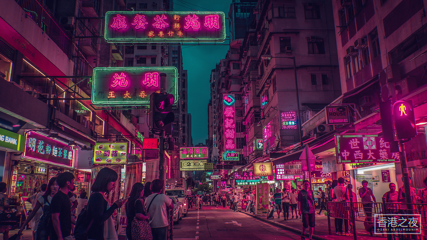霓虹灯下的美丽香港夜景 还有那让人怀念的港产片|港产片|夜景|夜色_新浪新闻