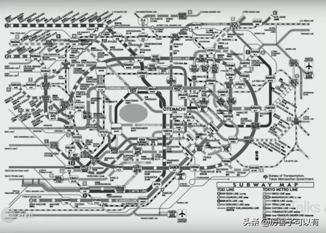 neil眼中的东京地铁线路图