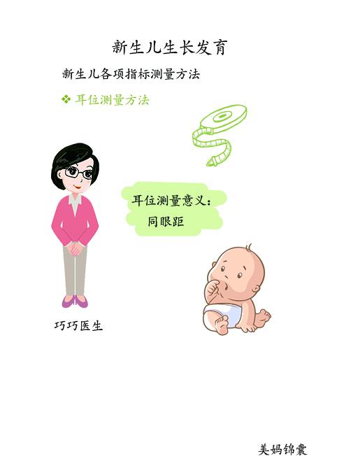                     新生儿生长发育测量之耳位测量方法