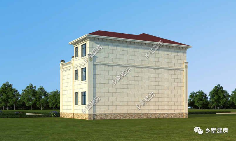 1616米农村别墅,自带车库和露台,建一栋村里人人羡慕