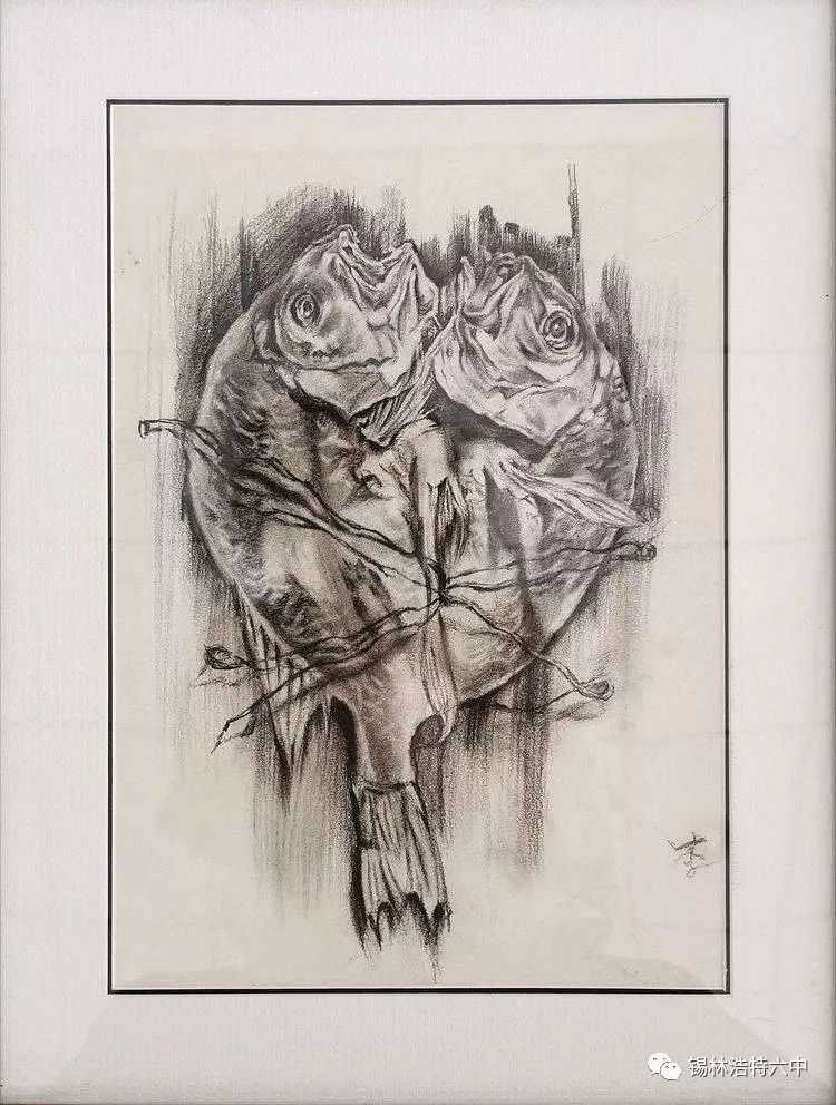锡林浩特六中2019美术专业班精微素描作品展开展啦