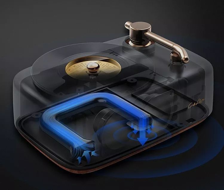 情怀黑胶小唱机~小音箱界的实力派,旋转唱盘尽