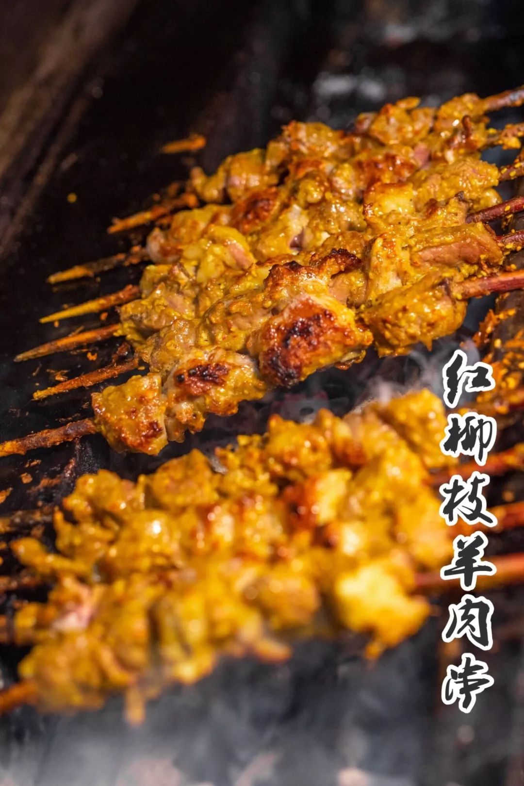 红柳枝羊肉串 烤馕饼