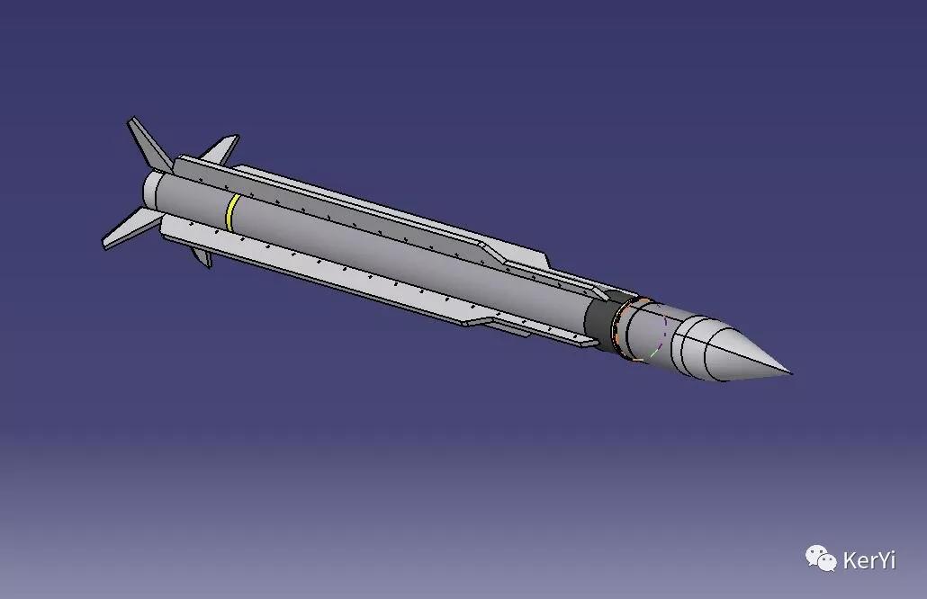 导弹missile源文件catia设计