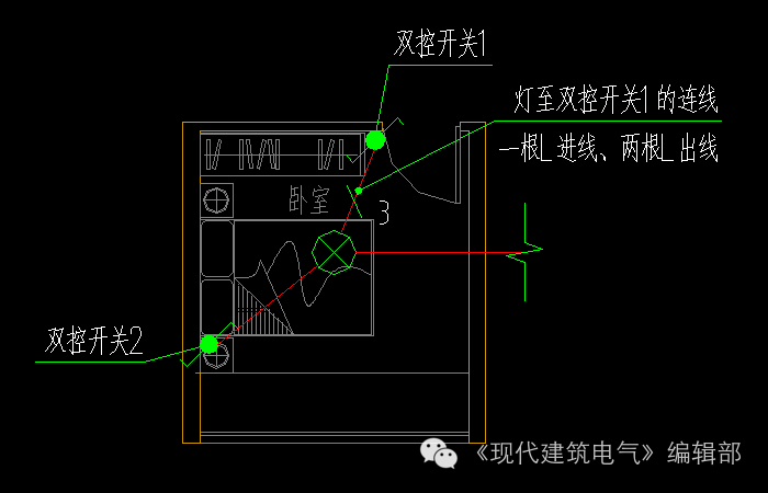 详解电气照明平面图如何确定导线根数