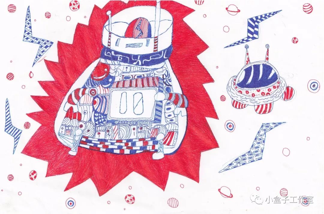 盒子画作广州分部丨红白蓝机器人的华丽演出