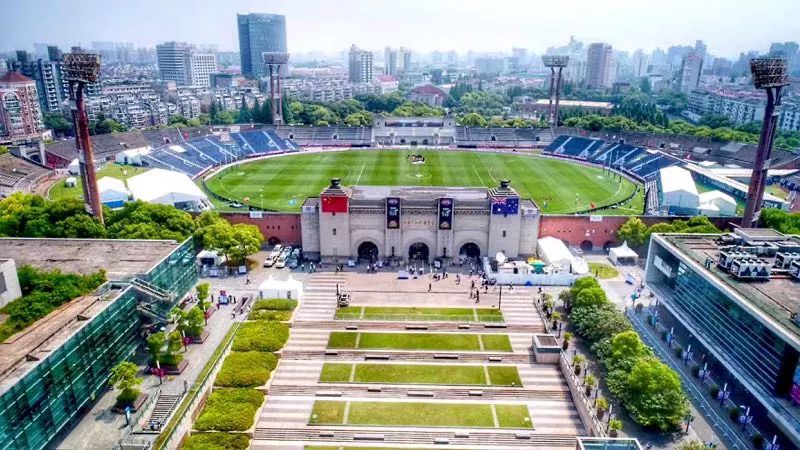 江湾体育场(朱良城 摄)2016年6月10日,上海足球圣地江湾足球场在空置