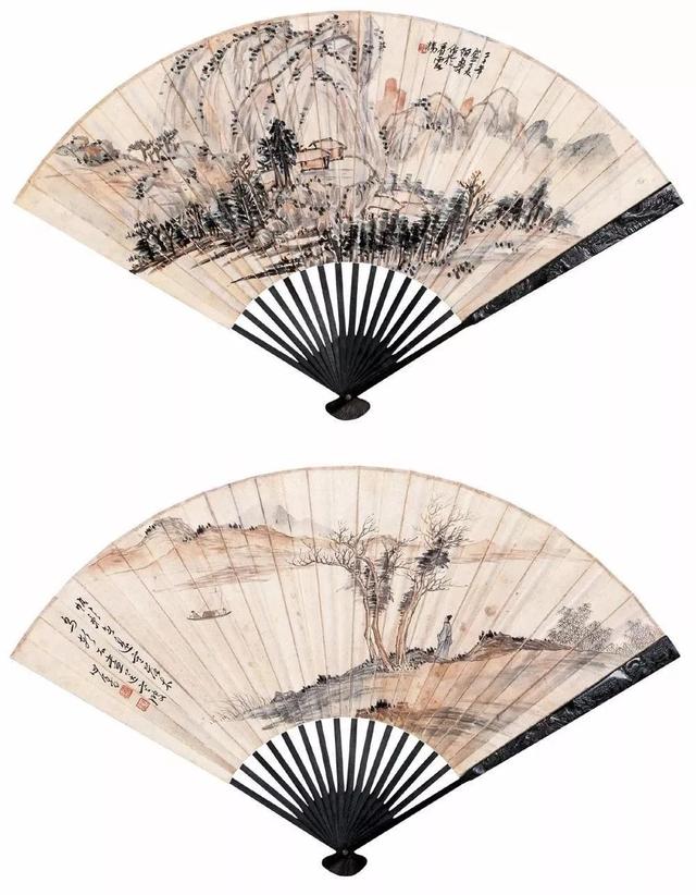 潘天寿 扇面