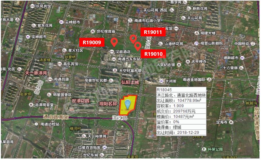 挂牌南通崇川挂牌观音山新城三宗核心地块有何看点
