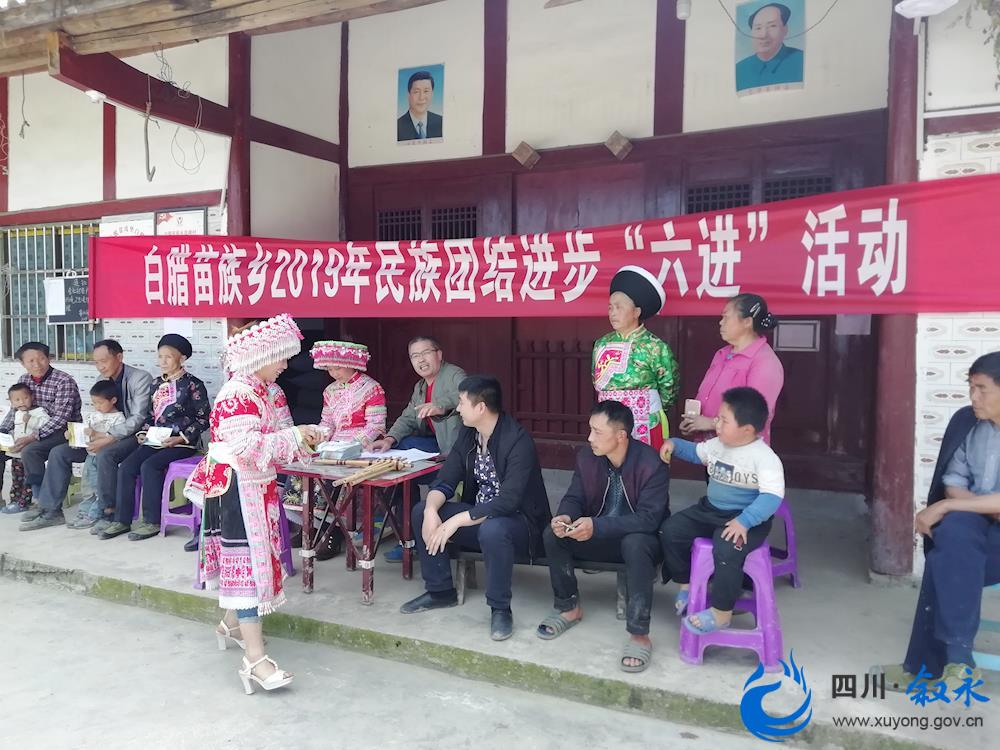 白腊苗族乡扎实开展民族团结进步创建进村活动