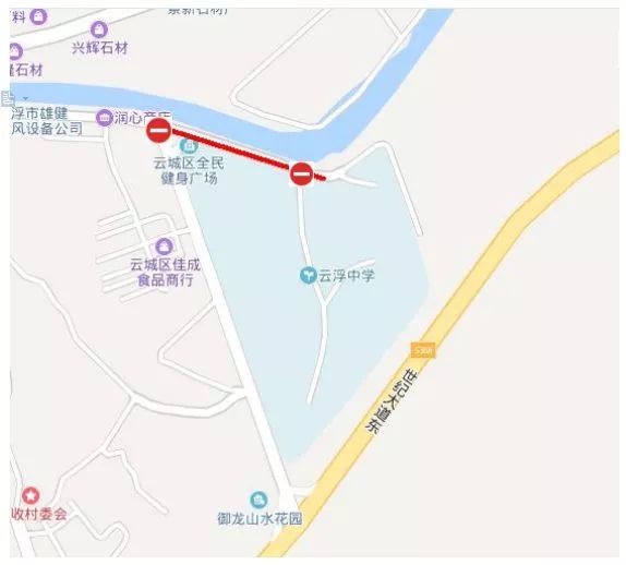 河滨西路(邓发中学门前至江南二月餐厅路口段)禁止鸣放喇叭路段河南