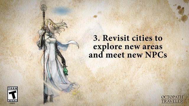 《歧路旅人》pc版新预告片展示游戏内挑战成就