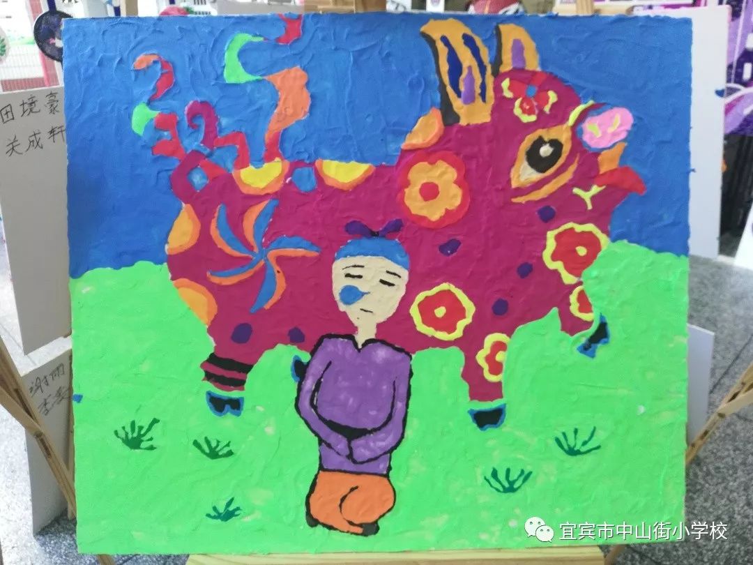 【学校美育】六一艺术节绘画展---网红打卡地