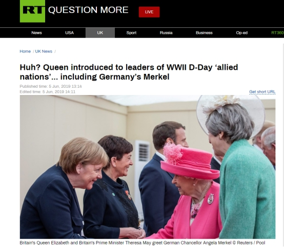 英国王室官方社交账号闹乌龙：误将德国称为二战“盟友”