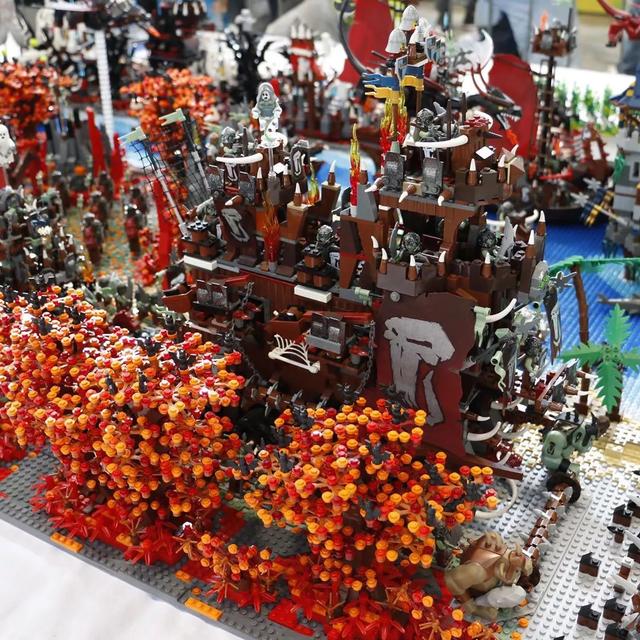 lego乐高作品欣赏看看大神们在展会上的大型神作moc