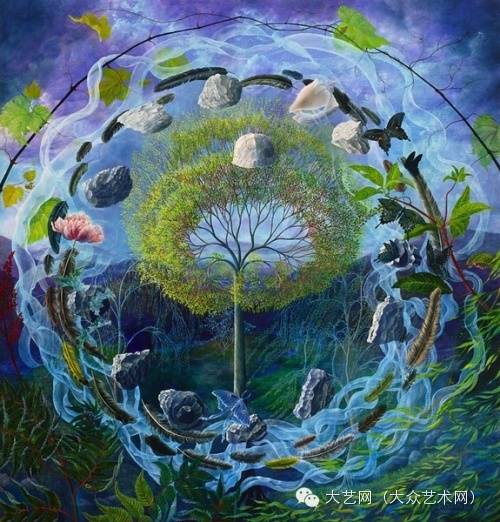 大众艺术网纯真梦幻的斑斓世界英国女画家rachelclearfield风景绘画