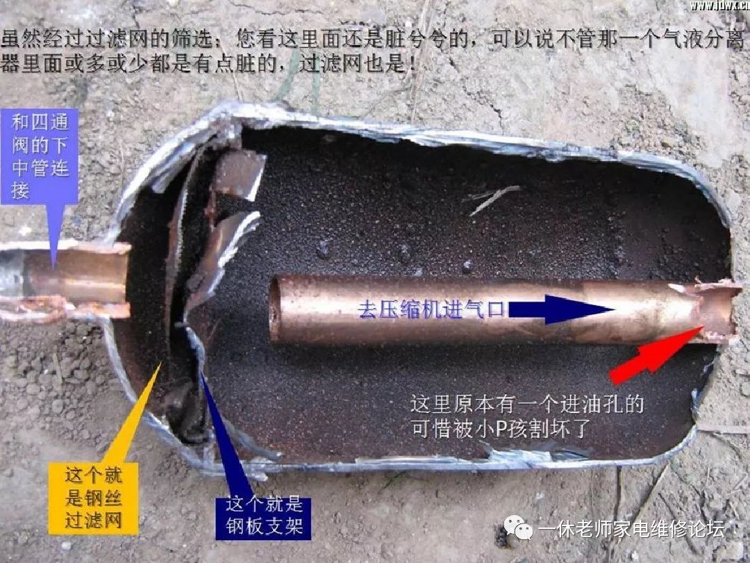 空调气液分离器结冰霜的原因分析与维修