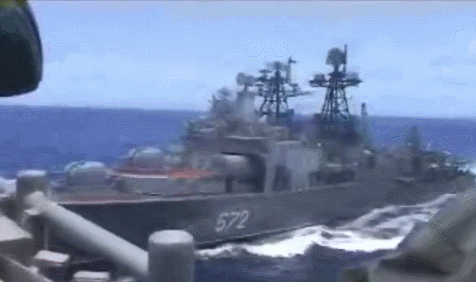 美俄兩艘大型主力艦幾乎相撞 國際 第2張