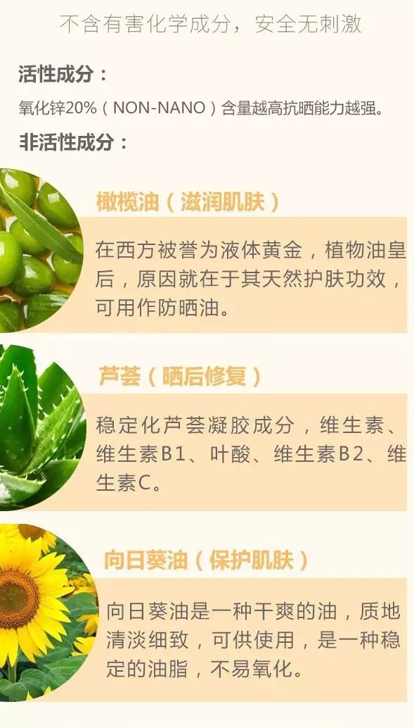                    自用3年的儿童防晒霜，安全有效，儿童、孕妇、哺乳期都可以用