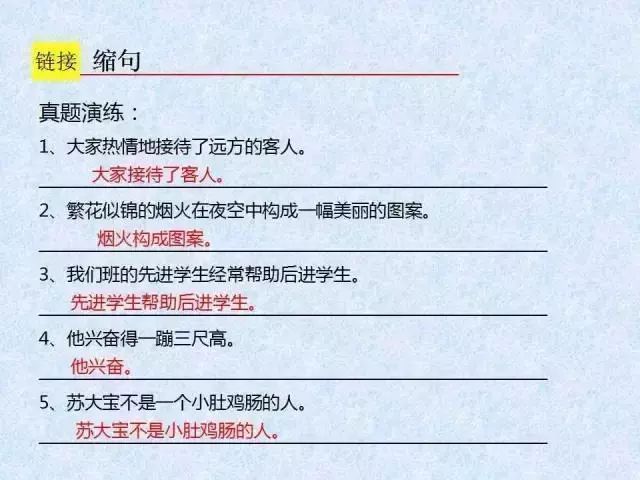 小学语文特殊句式考点知识精编