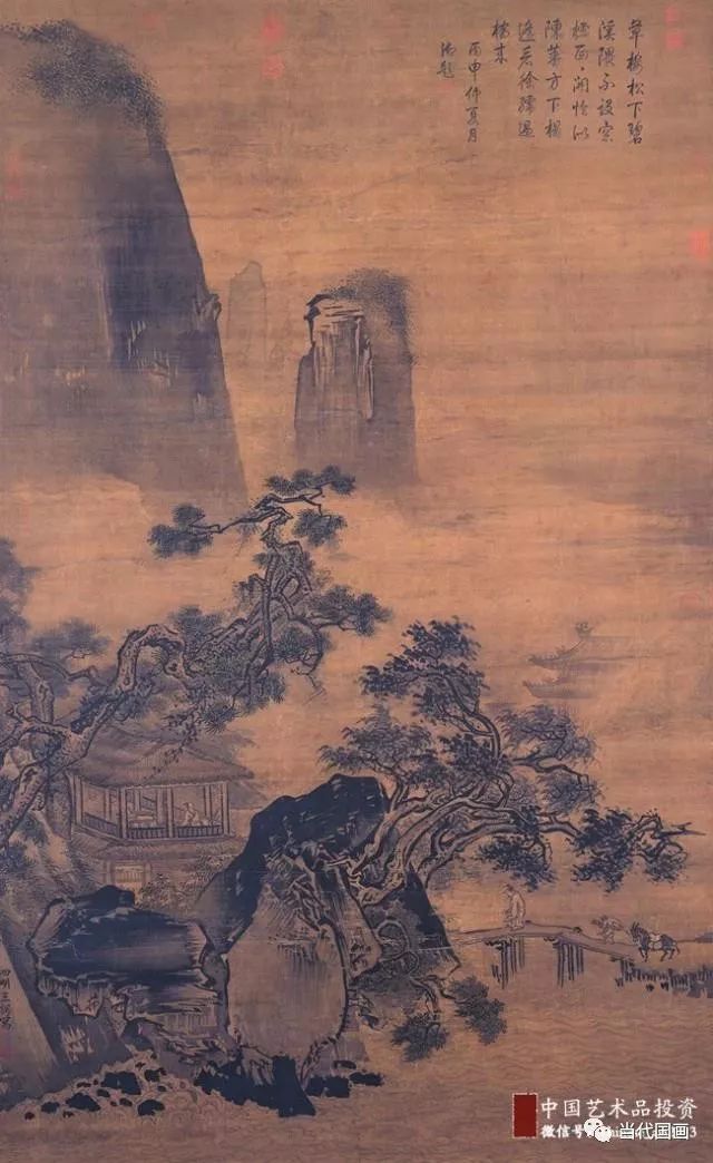 即発送可能】 明朝 弘治十八年 官員 張翀 扁額 花鳥扇面 古美術品 骨董