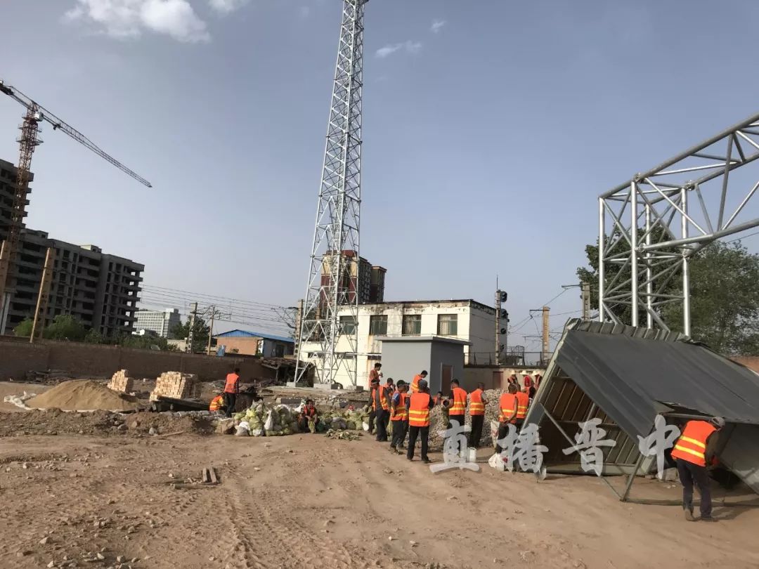实拍榆次大同桥建设新通道即将打通晋华顺城街
