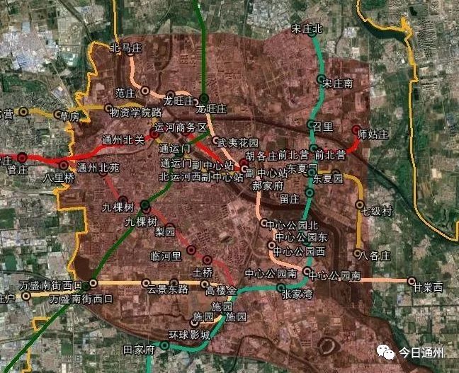 未来15年的轨道交通规划已开始北京通州的地铁时代或将来临
