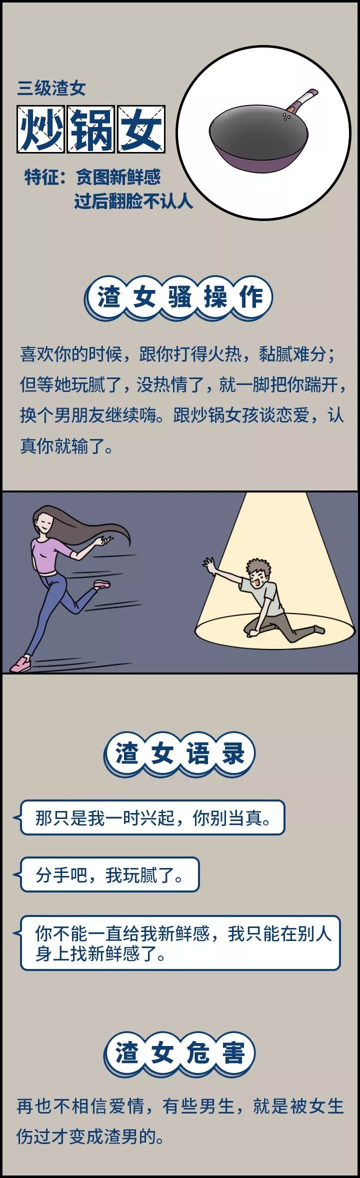 2019全国渣女图鉴男孩子出门要保护好自己