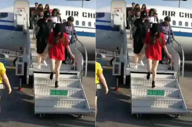 原创迪丽热巴下飞机都能被喷，看到她的举动后，网友：体谅下她吧！