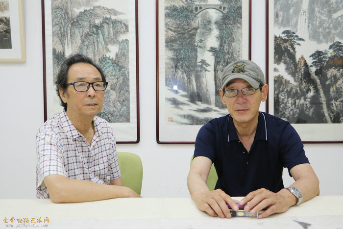 王氏山水画家作品观摩展在天津山水画研究会艺术馆开幕