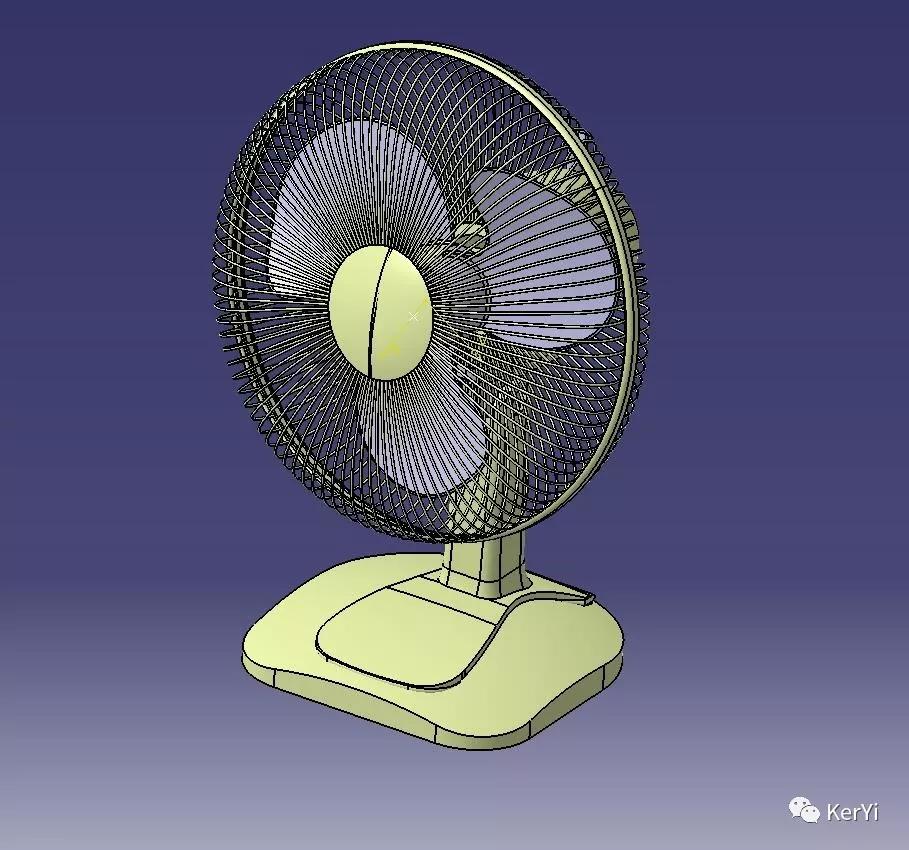电风扇catia三维模型源文件